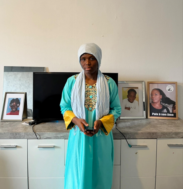 Émilie Delamou, dans son appartement des Caillols dans le 12e arrondissement de Marseille, le 5 mars 2026.