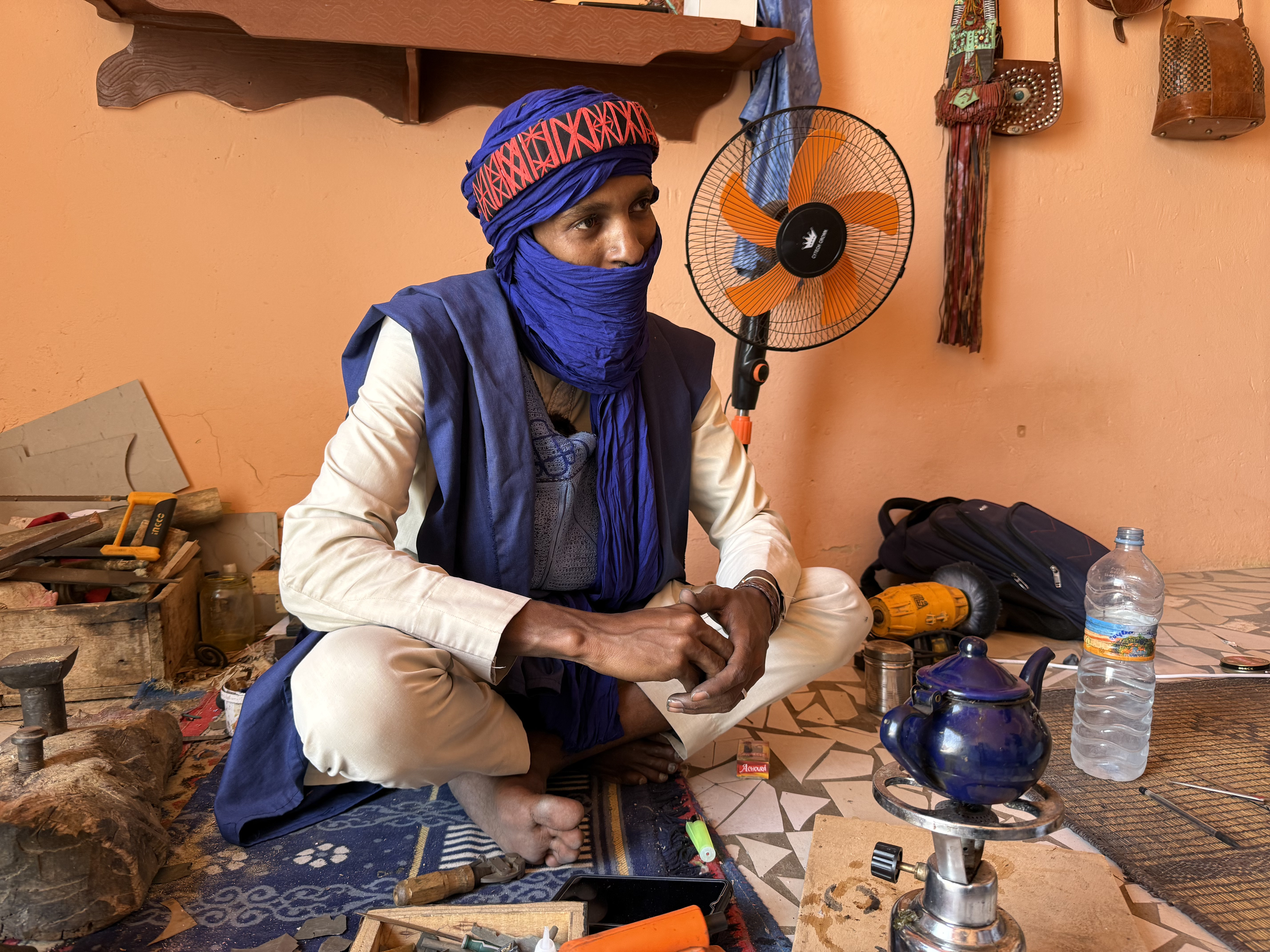 Hamma le Magnifique dans sa boutique