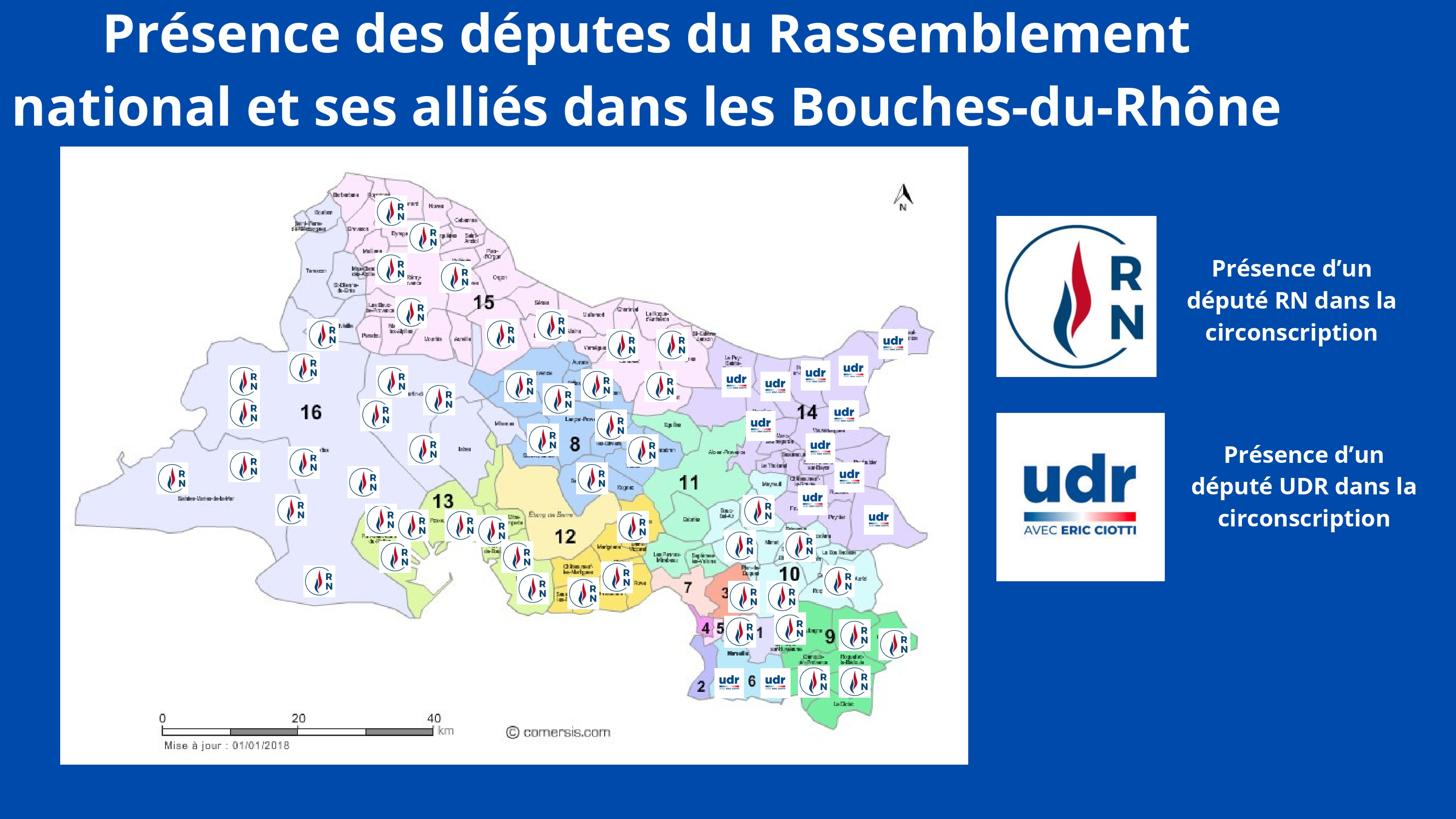 Présence des députes du Rassemblement national et ses alliés dans les Bouches-du-Rhône