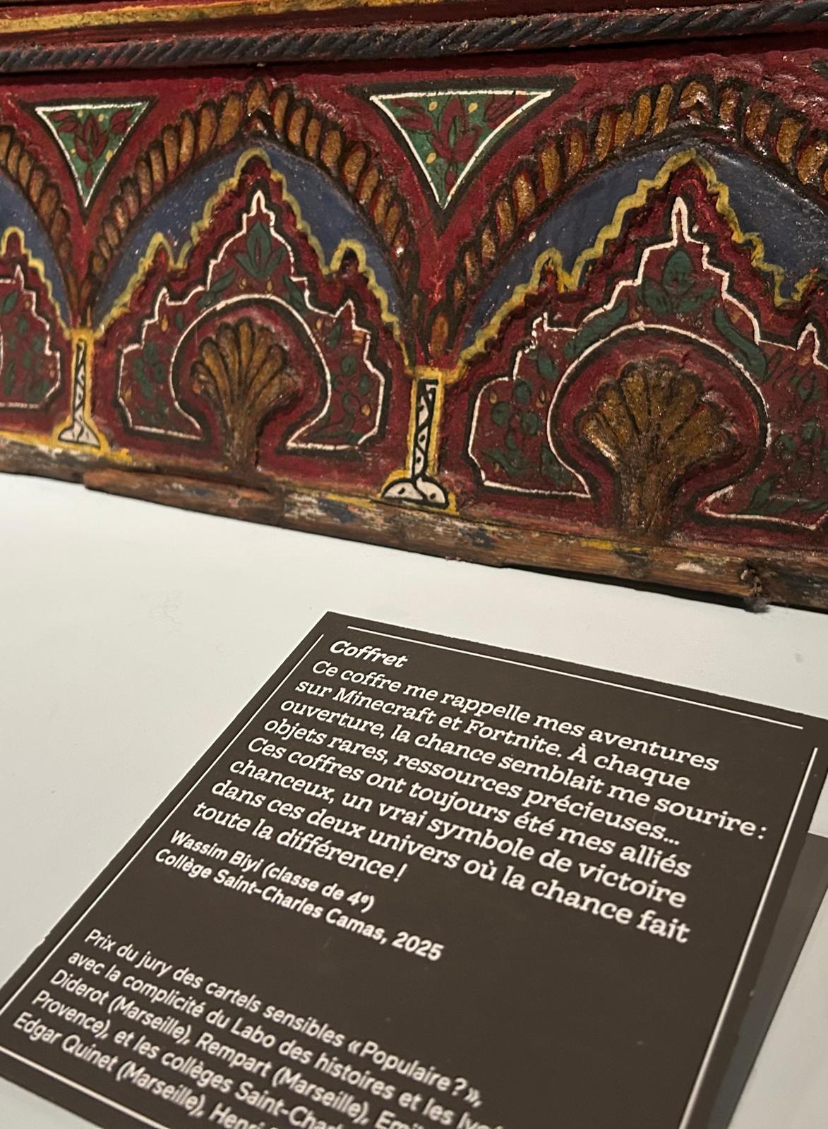 Coffre dans l'expo Populaire ? du Mucem